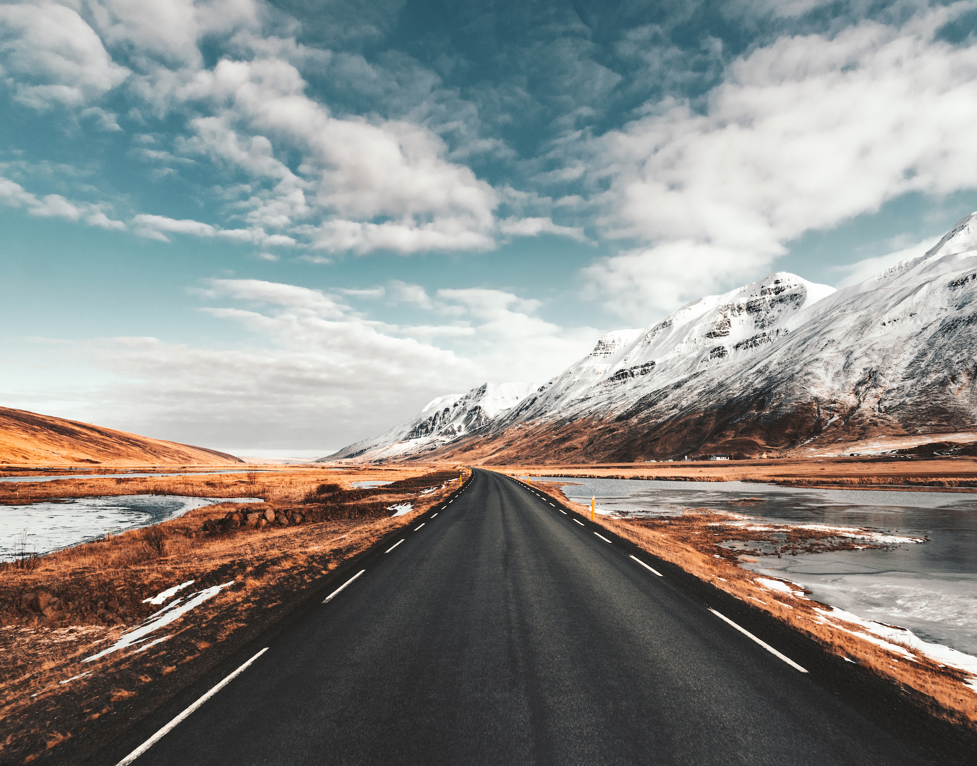 empty icelandic road